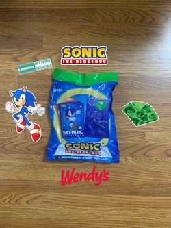 Wendy’s | Sonic The Hedgehog Kids’ Meal Exclusive Collectible Trading Cards & Case (Sonic The Hedgehog)