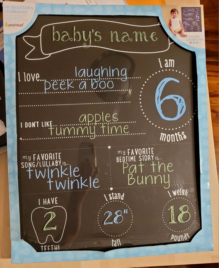 Baby Update Chalkboard
