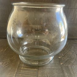 Vintage Fish Bowl - Coin Tray - Aquarium - Planter - Terrarium Glass