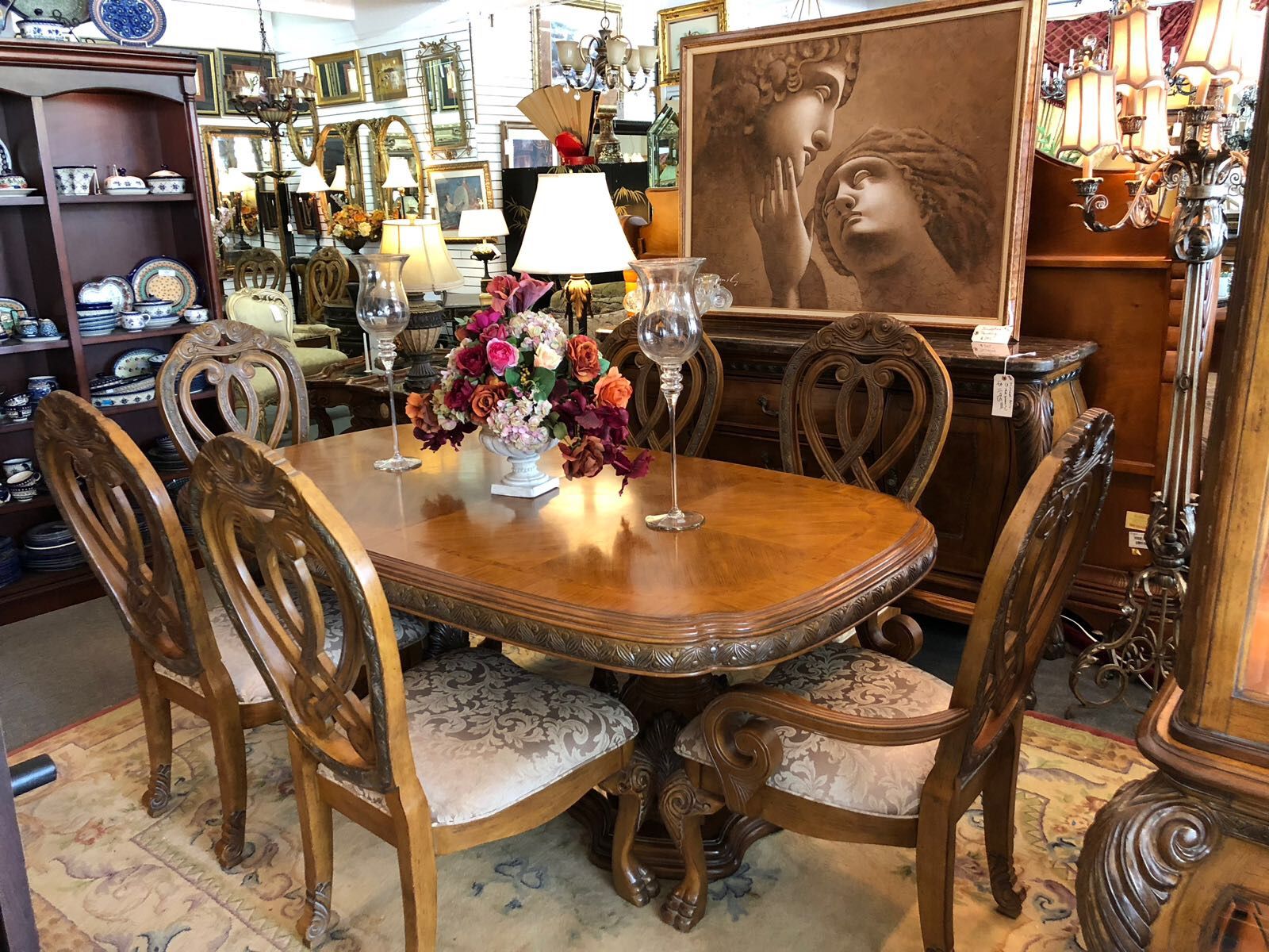 AICO by Michael Amini Eden Collection dining room set