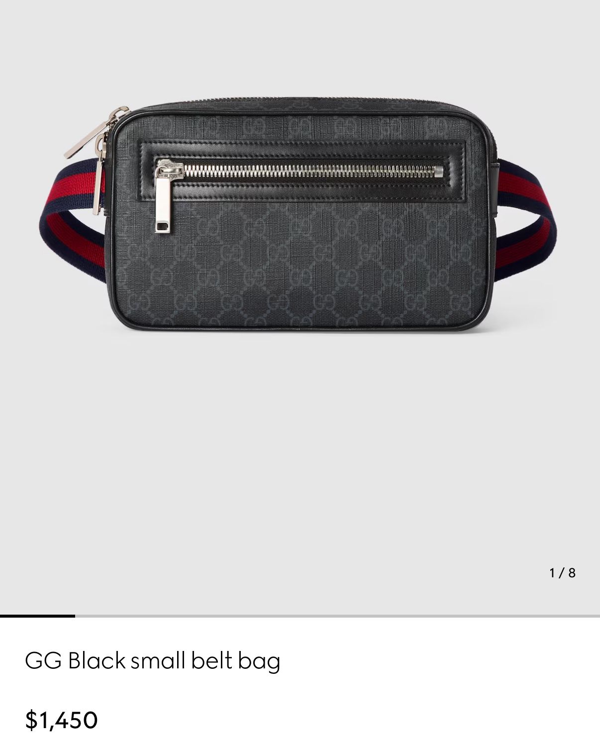 Mens Gucci Belt Bag Used 2x