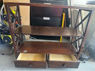 Wood shelf buffet
