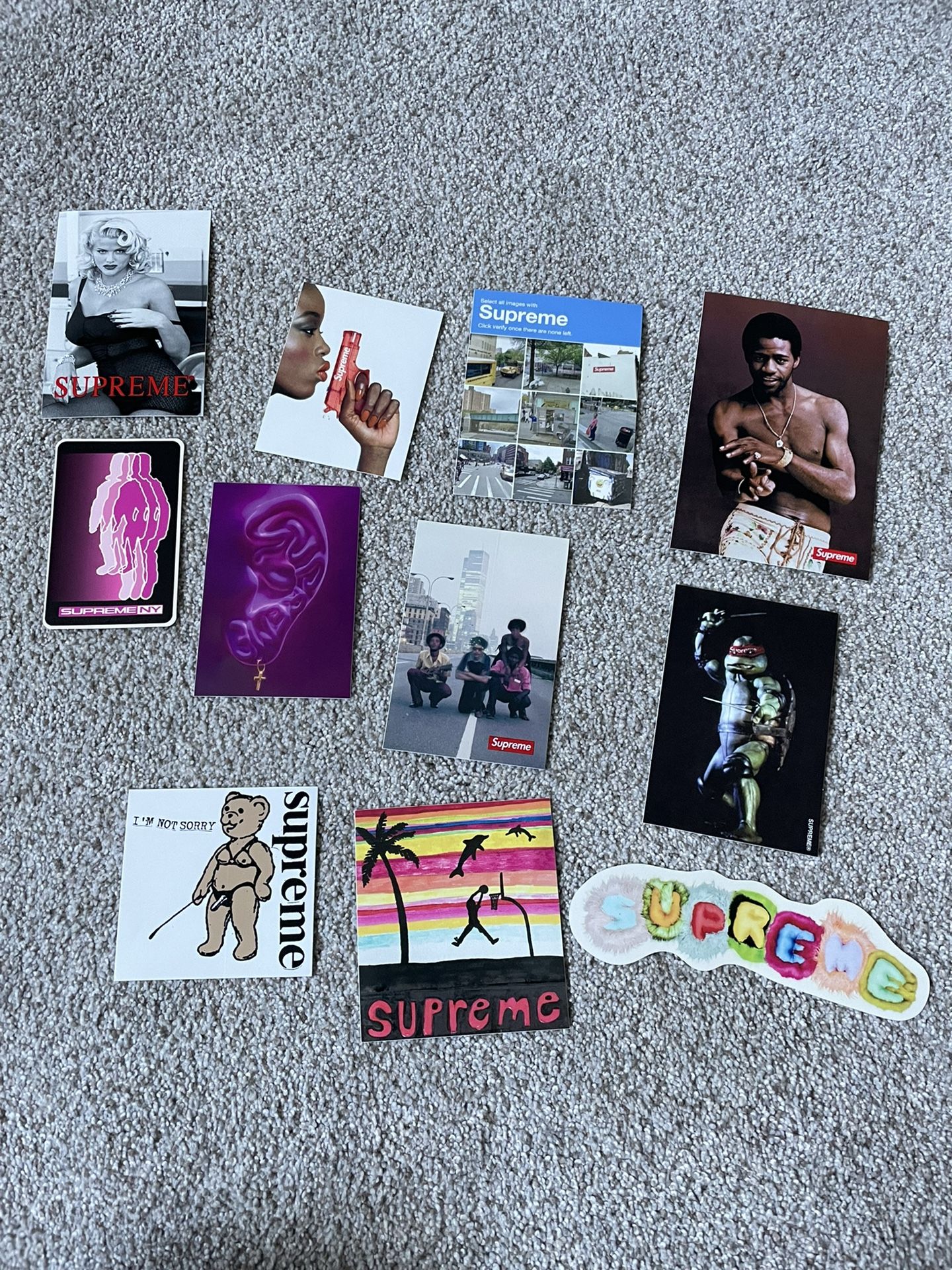 Supreme Stickers Accessories Box Logo Dunk Low 