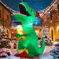 NEW Christmas 6.5FT T-Rex Dinosaur Airblown Inflatable