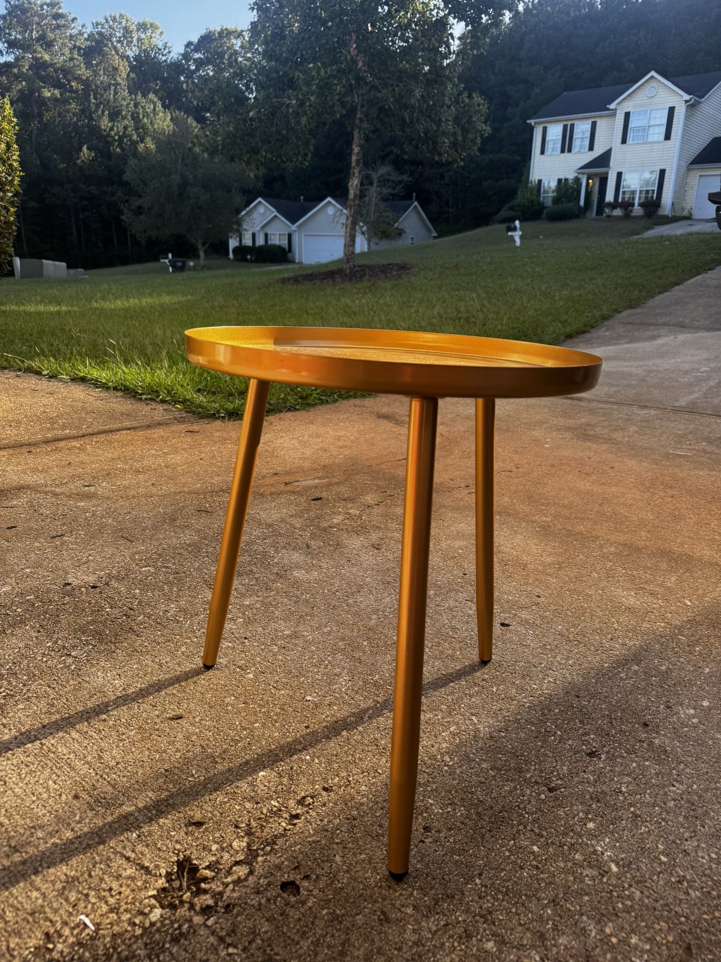 Gold Side Table 
