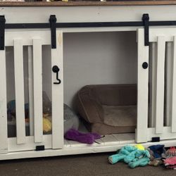 Large Dog Crate With Sliding Barn Doors