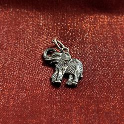 Sterling Silver Elephant Charm 