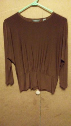 Investments Brown Top Sz Med $10