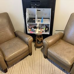 Pair Of Club Chairs  (reclining)