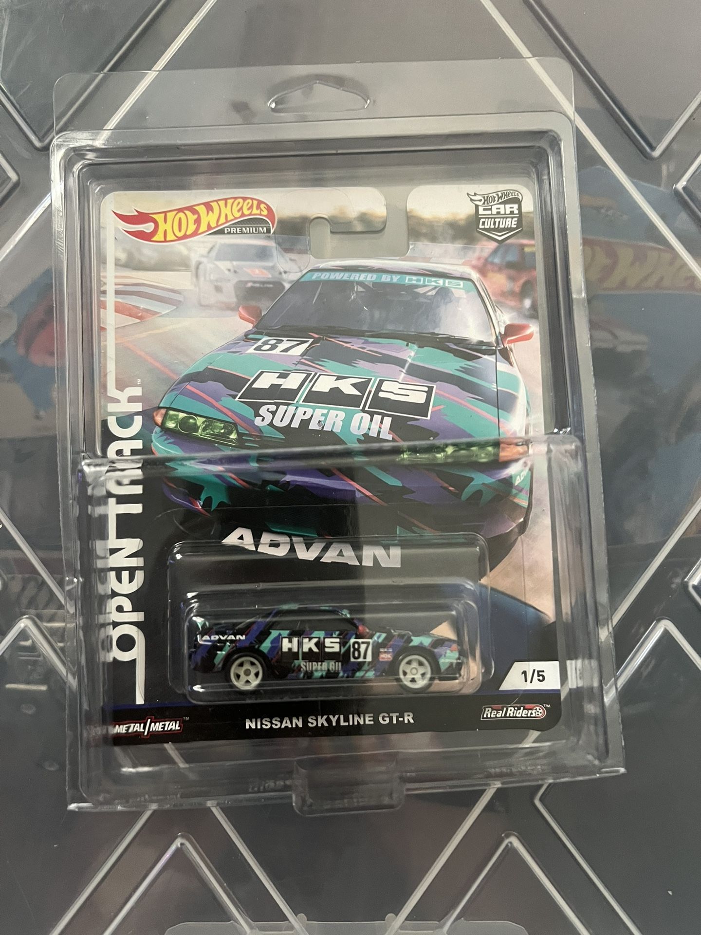 Hot Wheels Open Track HKS Nissan Skyline GT-R
