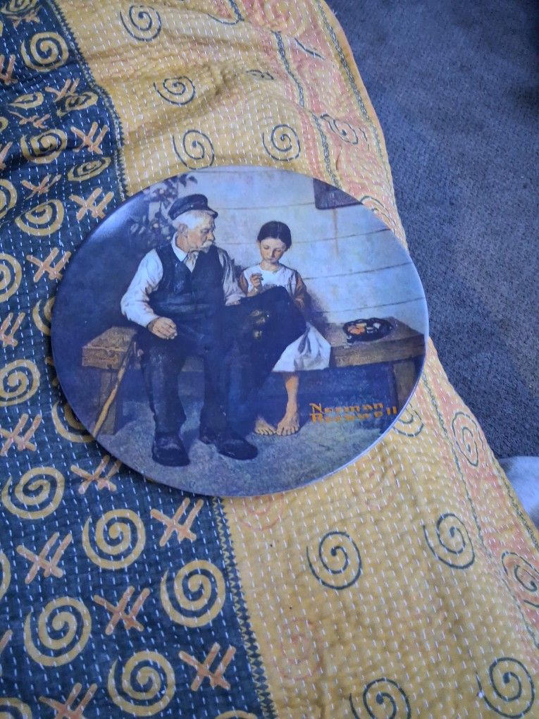 Norman Rockwell -The Lighthouse Keepers Daughter Limited Edition Collectors Plate