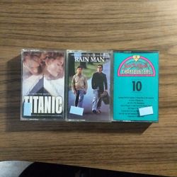 Retro audio Sound Track Cassette Titanic, Rain Man, RR 10 Charts