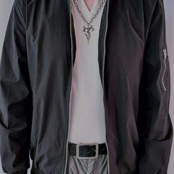Black Tacvasen Tactical Bomber Jacket
