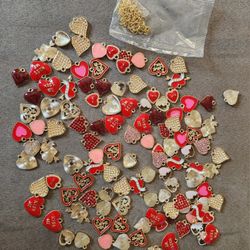 Lot Of Necklace Heart Charms