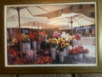 Large Painting of flower stand