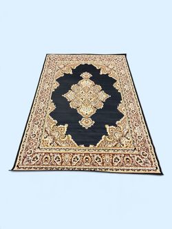 8x10 Black & Gold Medallion Rug | FINAL CLEARANCE