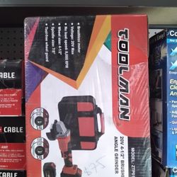 Toolman 20V 4-1/2" Brushless Angle Grinder 