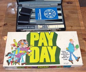 Vintage Board Games - PAY-DAY & Backgammon Vintage
