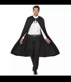 Black Long Costume Cape