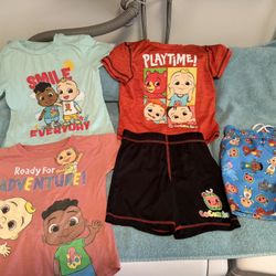 Cocomelon Boys Toddler 4t Summer Clothes Shorts Shirts Swim Trunks 
