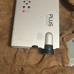 PLUS Vision Corp. U2-1080 projector.     Technology: It is a portable DLP projector. Resolution: It features a native XGA (\(1024\times 768\)) resolut