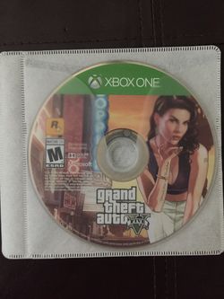 GTA V for xbox one (no case)