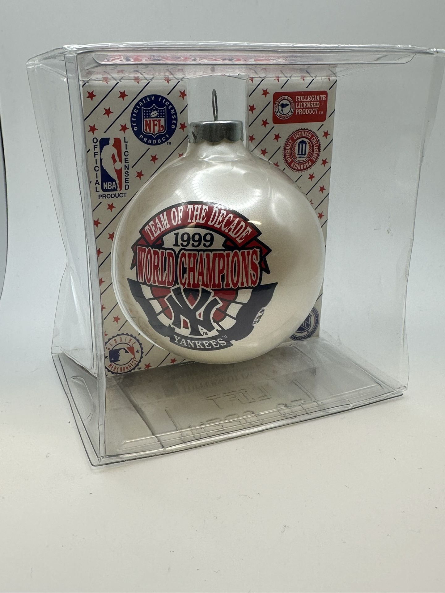NY YANKEES 1999 World Series Champs Team Of The Decade Christmas ORNAMENT # 2
