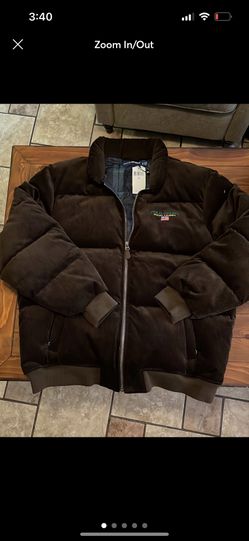 Polo Sport Brown Corduroy Puffer Jacket