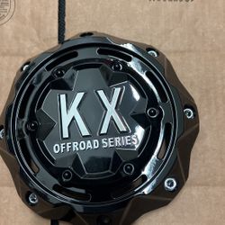 KX OFF ROAD CENTER CAP #KX204-CAP GLOSS BLACK