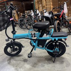 Folding electric bicycle