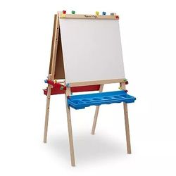 Melissa And Doug Deluxe Standing Art Easel With Companion Set Items