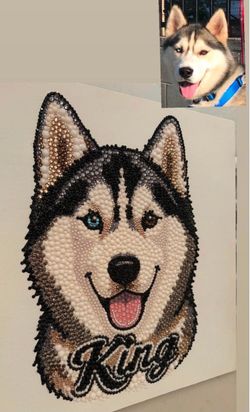 Custom Rhinestone Furry Friend Frame
