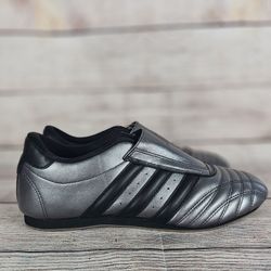 adidas Taekwondo Slip On Womens Black Silver Sneakers Shoes JS4024 Size 12