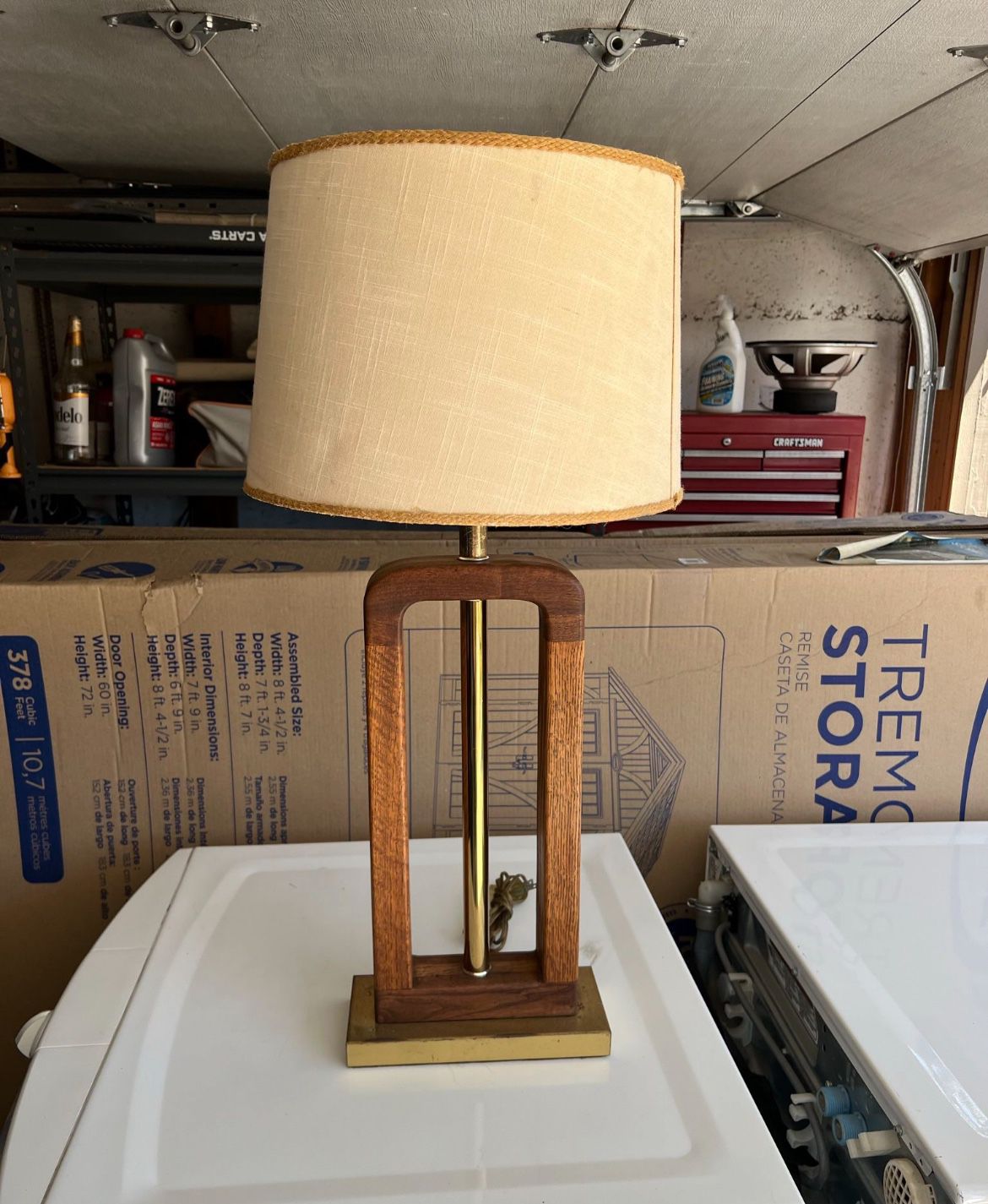 Antique Wood Lamp 