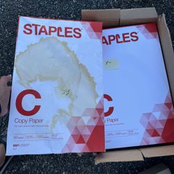 4 Reams _ Staples Copy Paper, 11" x 17", 20 lbs., White