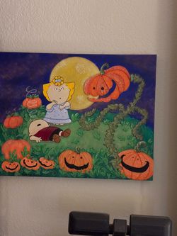 Peanuts Halloween Canvas Wall Art
