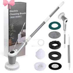 WildFun Electric Cleaning Brush, Cordless Spin Scrubber with 6 Replaceable Brush Heads