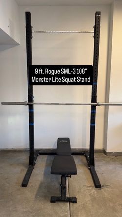 Weight Lifting Power Rack - 9ft. Rogue SML-3108" Monster Lite Squat Stand