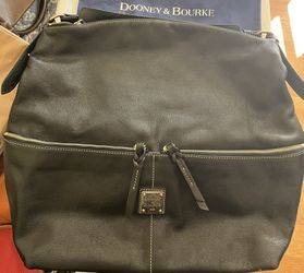 Dooney & Bourke  Leather Hobo Bag Black $100