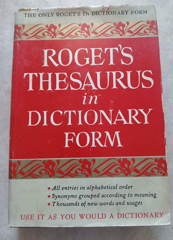 Vintage Roget's Thesaurus In Dictionary Form Hardcover Book for Sale in