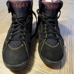 Jordan Retro 7 Black/Varsity Red/Citrus w/ Box $160
