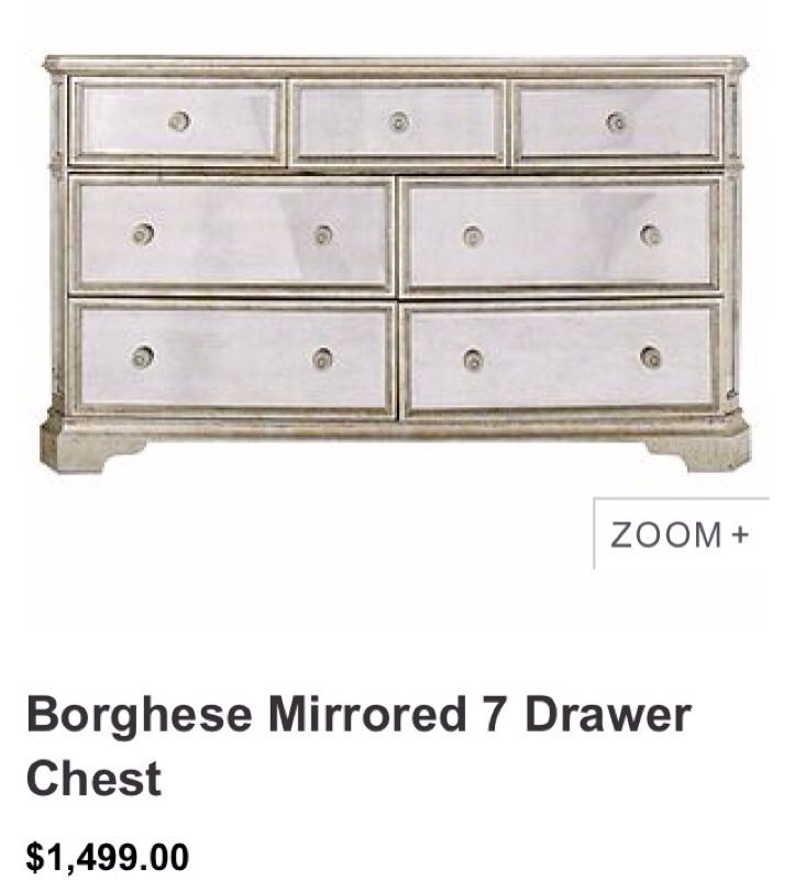 Z gallerie borghese mirrored dresser