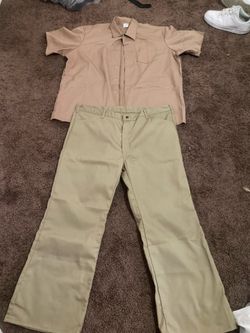 Khaki Top And Bottom Prison Parole Clothes