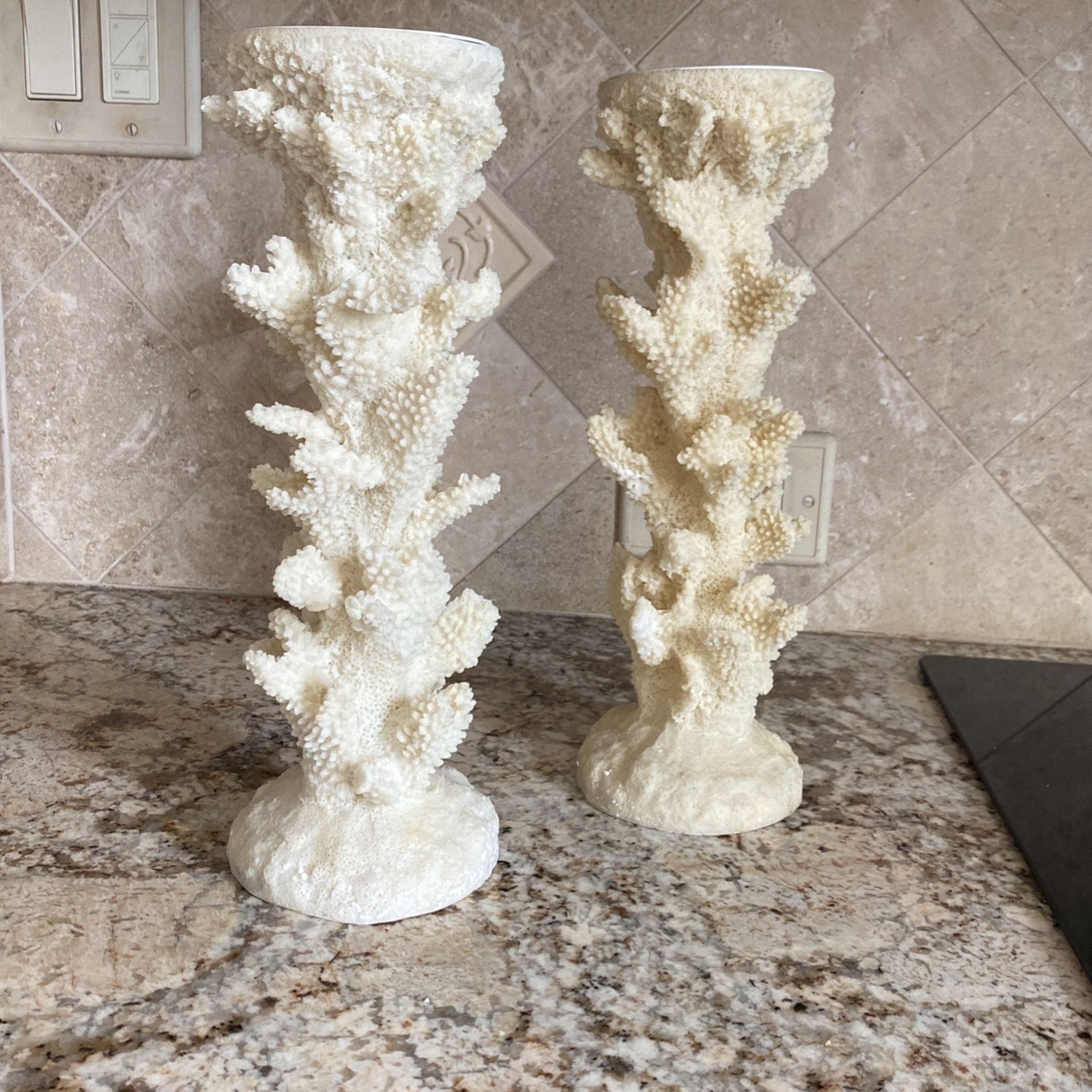 Coral Candle Holders 