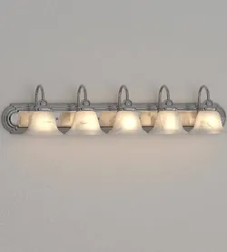 Nuvo Lighting Ballerina 5 Light 36" Wide Bathroom Vanity Light w/ Frosted Glass