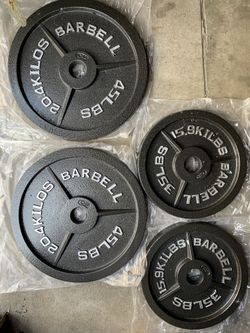 NEW 45x2 and 35x2 Olympic weight plates