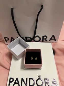Authentic Pandora Infinity Earrings
