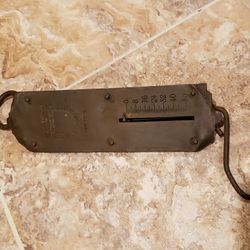 Antique 1891/1892 Chatillon's Improved Spring Brass New York Scale 50 Pounds