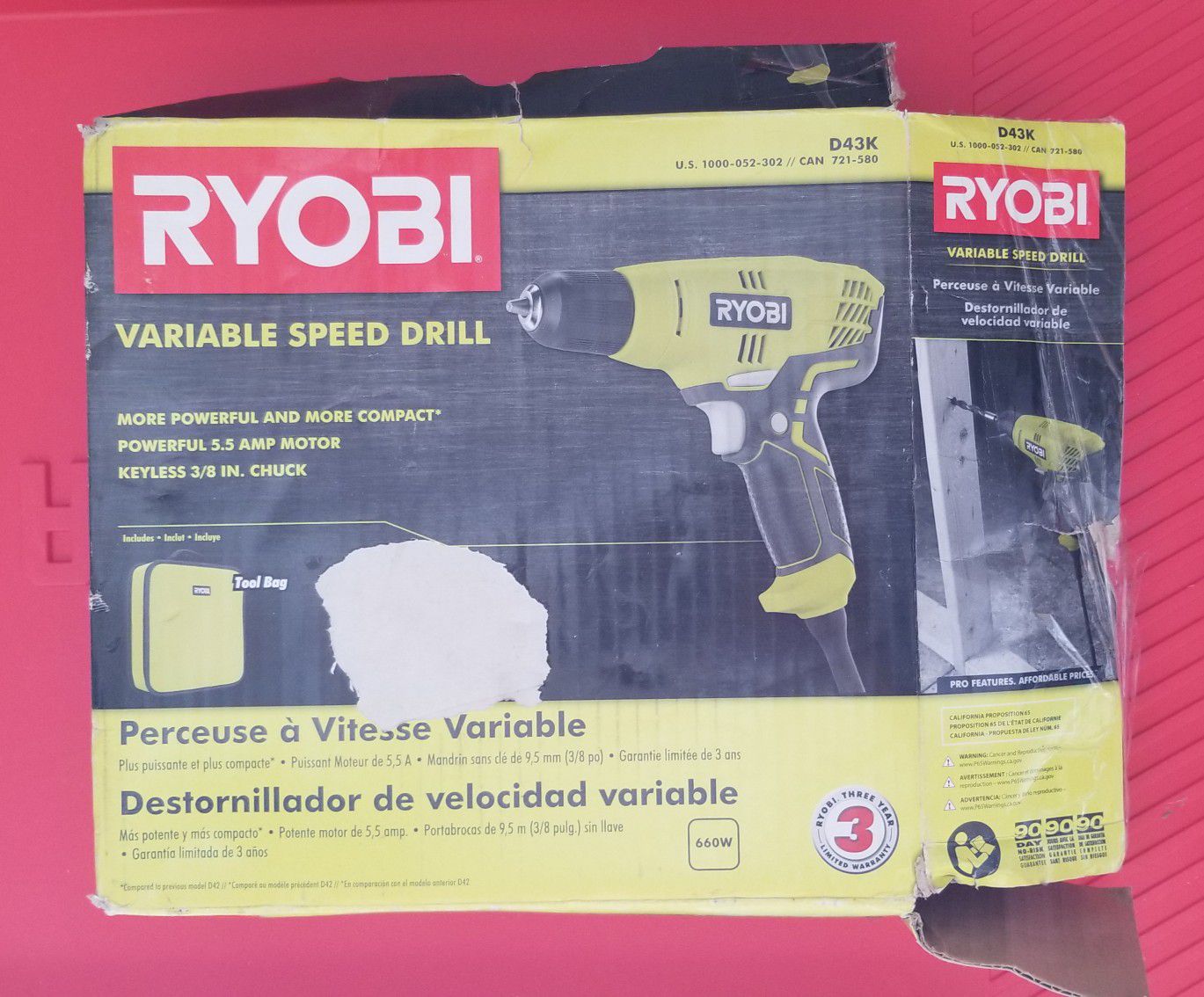 Ryobi Corded Drill