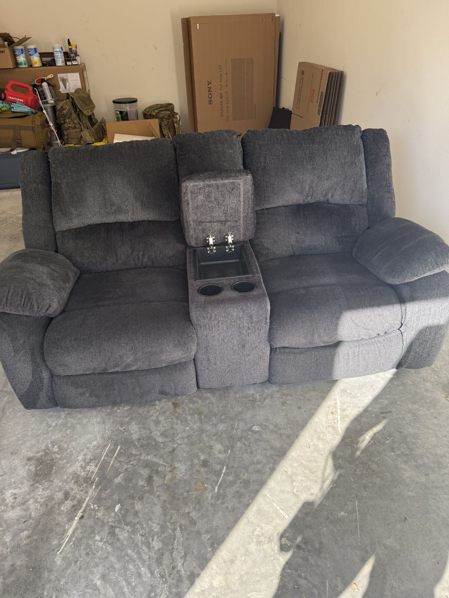 Electric Reclining Couch And Ottoman
